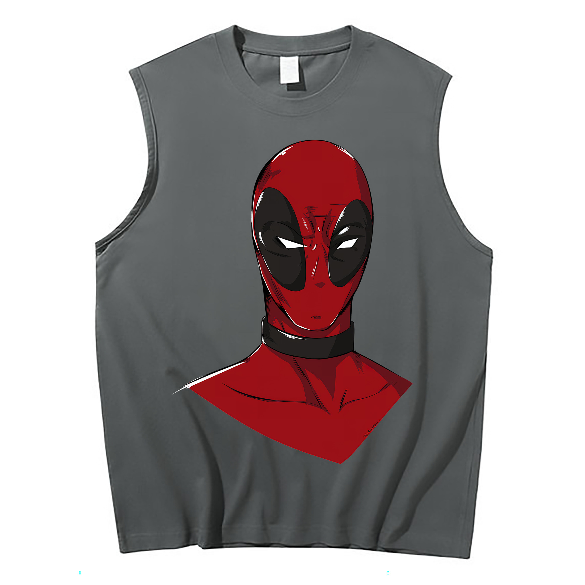 （画像用） Deadpool デッドプール コットン100％タンクトップ（フロントプリント）